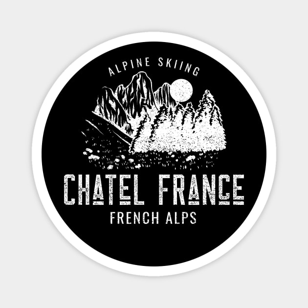 CHATEL FRANCE SKIING Magnet by Cult Classics